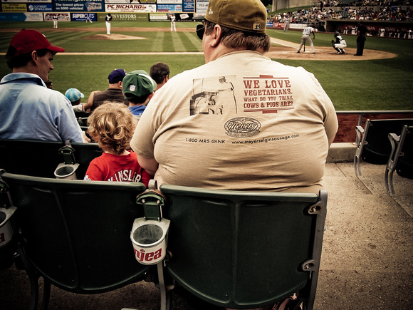 Fan at Somerset Patriots Game