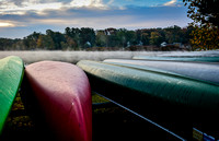 Canoes at Cedar Lake, NJ